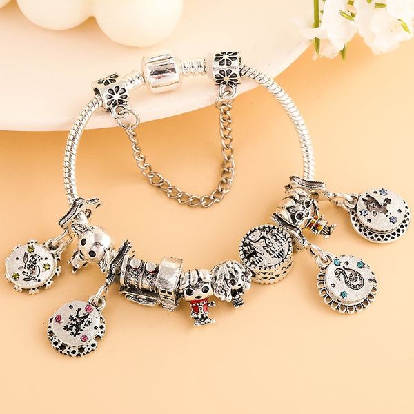 woman fine jewelry charm bead fit 925 sterling silver european pandora bracelets for women cartoon charm beads snake chain fashion jewelry, Golden;silver
woman fine jewelry charm bead fit 925 sterling silver european pandora bracelets for women cartoon charm beads snake chain fashion jewelry, Golden;silver