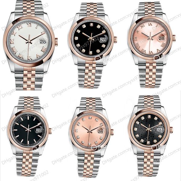 watch 2813 automatic mechanical watch 36mm diamond pink dial 116201 stainless steel rose gold strap sapphire glass black men's watches, Slivery;brown
watch 2813 automatic mechanical watch 36mm diamond pink dial 116201 stainless steel rose gold strap sapphire glass black men's watches, Slivery;brown