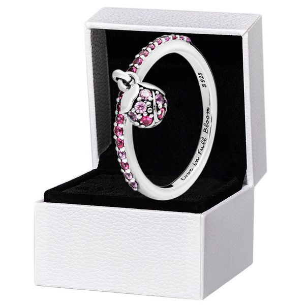 pink peach blossom bud ring 925 sterling silver women girls wedding jewelry for pandora cz diamond pendant rings with original box set, Slivery;golden
pink peach blossom bud ring 925 sterling silver women girls wedding jewelry for pandora cz diamond pendant rings with original box set, Slivery;golden