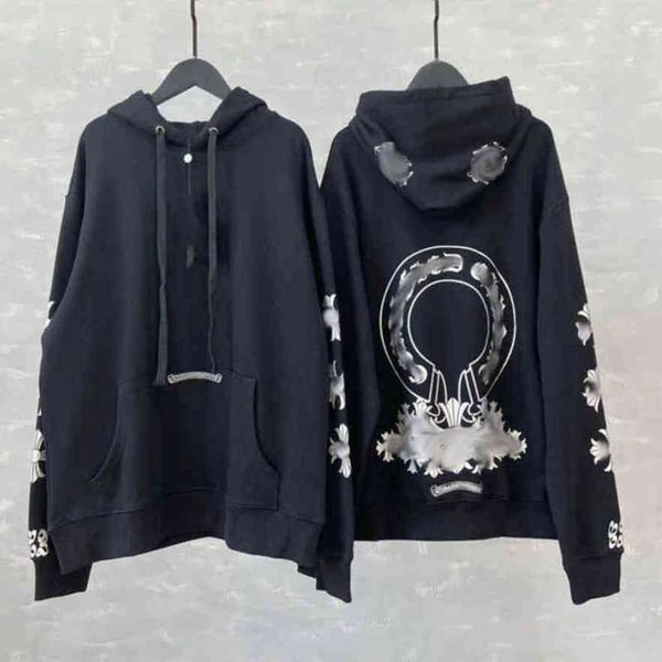 men's luxury fashion sweatshirts classic ch brand hoodie hooded designer horseshoe sanskrit loose zipper jacket pullover coat women sw, Black
men's luxury fashion sweatshirts classic ch brand hoodie hooded designer horseshoe sanskrit loose zipper jacket pullover coat women sw, Black