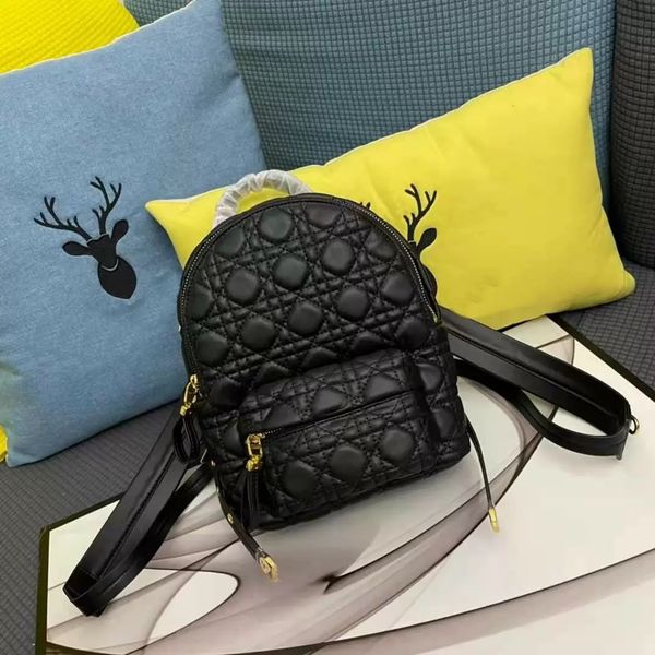 high-quality bags leather mini backpack luxury design classic quilted shoulder bag pure color fashion style women's travel backpacks, Black;red
high-quality bags leather mini backpack luxury design classic quilted shoulder bag pure color fashion style women's travel backpacks, Black;red