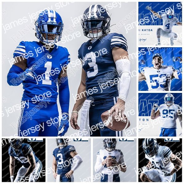 american college football wear 2021 byu cougars navy jersey zach wilson isaiah herron jacob conover mason fakahua rhett reilly baylor romney, Black
american college football wear 2021 byu cougars navy jersey zach wilson isaiah herron jacob conover mason fakahua rhett reilly baylor romney, Black