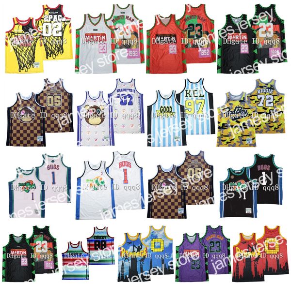 college basketball wears basketball jerseys notorious b.i.g. biggie smalls 72 bad boy mtv 81 rock roll above the rim 02 tupac martin marty m, Black
college basketball wears basketball jerseys notorious b.i.g. biggie smalls 72 bad boy mtv 81 rock roll above the rim 02 tupac martin marty m, Black