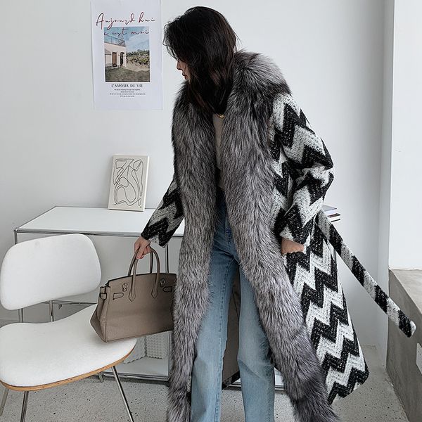 womens fur faux famous brand 2023 double sided woolen overcoat genuine collar oversize long trench overcoats 220829, Black
womens fur faux famous brand 2023 double sided woolen overcoat genuine collar oversize long trench overcoats 220829, Black
