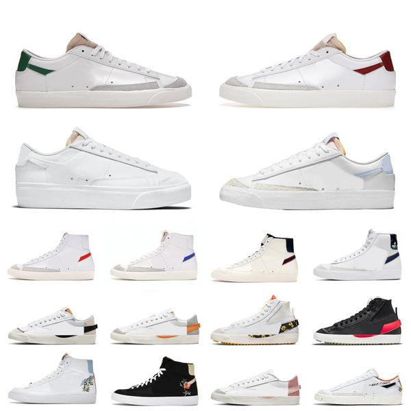 

designer blazer mid 77 vintage mens running shoes women black white unc pink oxford orange sail glaze powder sport sneakers trainers skatebo