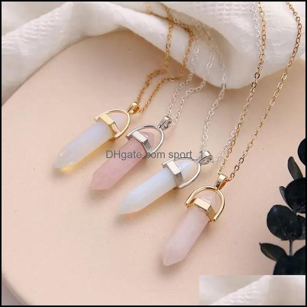 pendant necklaces personality hexagonal column rose quartz necklace opal pendant fashion natural stone pink crystal pendants n sport1 dhjdb, Silver
pendant necklaces personality hexagonal column rose quartz necklace opal pendant fashion natural stone pink crystal pendants n sport1 dhjdb, Silver