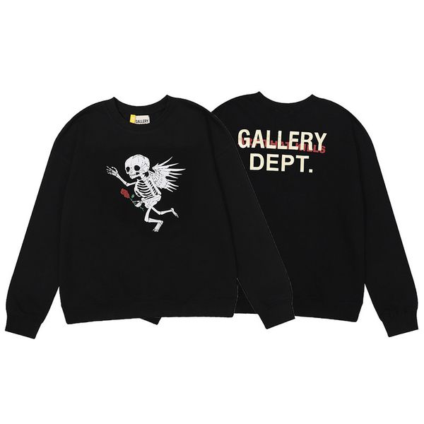 hoodie gallerydepts american fashion skeleton wing letter flower gilding print thin sweater men's and women's coat, Black
hoodie gallerydepts american fashion skeleton wing letter flower gilding print thin sweater men's and women's coat, Black