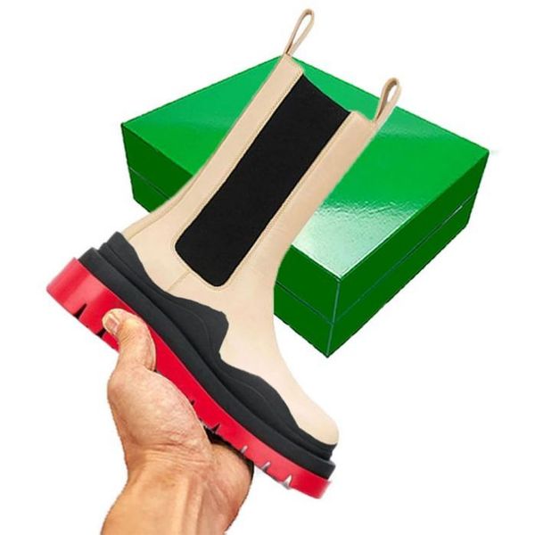 cream/red women man bottega boots luxury tire lean leather chelsea women's booties men lug platform chunky shoes lady knight low boots, Black
cream/red women man bottega boots luxury tire lean leather chelsea women's booties men lug platform chunky shoes lady knight low boots, Black