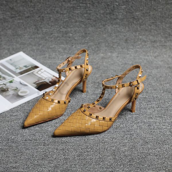 sandals designer baotou sandals women's summer mid heel year fairy queen empty pointed roman shoes rivet high heels thin, Black
sandals designer baotou sandals women's summer mid heel year fairy queen empty pointed roman shoes rivet high heels thin, Black