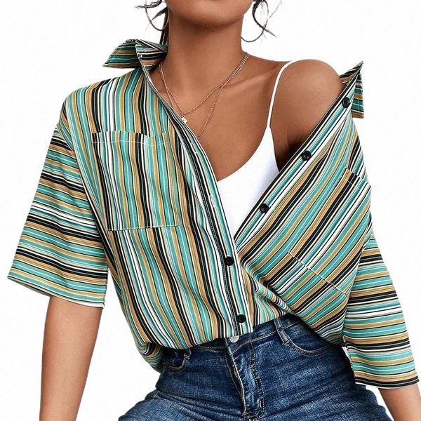 women's blouses & shirts women's blouses & shirts blouse women striped buttons stand collar print short sleeves summer casual lad, White
women's blouses & shirts women's blouses & shirts blouse women striped buttons stand collar print short sleeves summer casual lad, White
