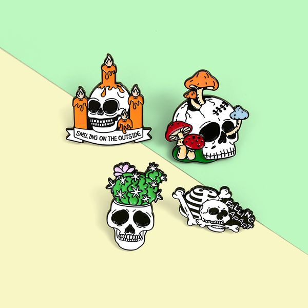 creative halloween brooches 4pcs /set skull brooch for women mushroom candle cactust badge letter pins jewelry, Gray
creative halloween brooches 4pcs /set skull brooch for women mushroom candle cactust badge letter pins jewelry, Gray