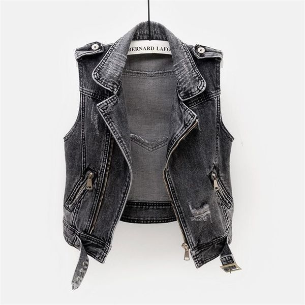 women's vests fashion denim vest female spring autumn sleeveless wild short tank jacket women 5xl smoky gray jean waistcoat kw432 2208, Black;white
women's vests fashion denim vest female spring autumn sleeveless wild short tank jacket women 5xl smoky gray jean waistcoat kw432 2208, Black;white