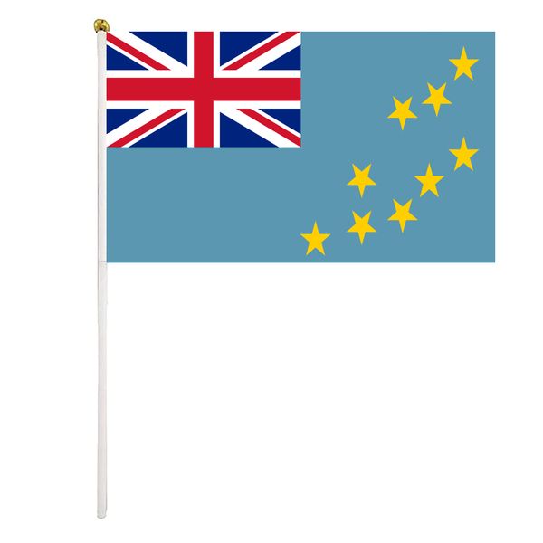tuvalu handheld flag 14x21 cm polyester mini hand waving flags with plastic flagpoles for festival events celebration
tuvalu handheld flag 14x21 cm polyester mini hand waving flags with plastic flagpoles for festival events celebration