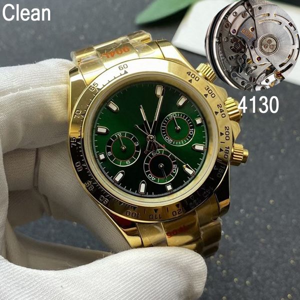 18k gold clean factory v11 deluxe watch mens luxury sapphire ceramic beze chronograph automatic watches eta 4130 movement 116500 model 904l, Slivery;brown
18k gold clean factory v11 deluxe watch mens luxury sapphire ceramic beze chronograph automatic watches eta 4130 movement 116500 model 904l, Slivery;brown