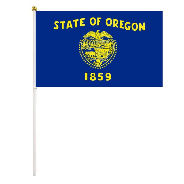 oregon handheld flag 14x21cm mini hand waving flag banner with plastic flagpole for office festival events celebration
oregon handheld flag 14x21cm mini hand waving flag banner with plastic flagpole for office festival events celebration
