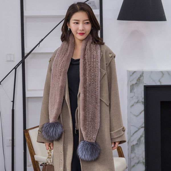 winter fur scarf shawls women real rex rabbit fur neckerchief with silver fox pompom, Blue;gray
winter fur scarf shawls women real rex rabbit fur neckerchief with silver fox pompom, Blue;gray