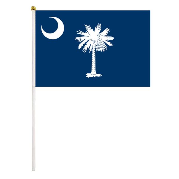 south carolina handheld flag 14x21cm mini hand waving flag banner with plastic flagpole for office festival events celebration
south carolina handheld flag 14x21cm mini hand waving flag banner with plastic flagpole for office festival events celebration