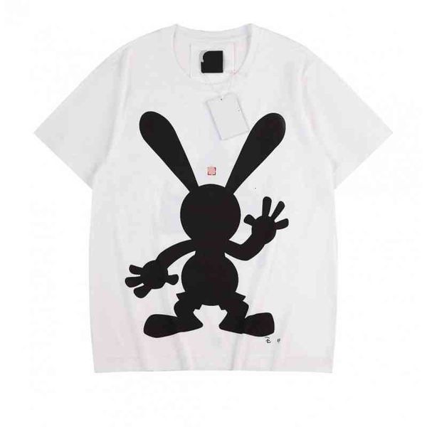 women's t shirt g family co branded summer long eared rabbit castle printed loose round neck t shirt for men and women, White
women's t shirt g family co branded summer long eared rabbit castle printed loose round neck t shirt for men and women, White