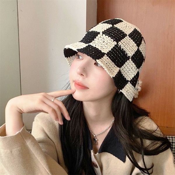 stingy brim hats womens winter panama caps black and white patch womens cap pure cotton knitting fisherman hats for women 220829, Blue;gray
stingy brim hats womens winter panama caps black and white patch womens cap pure cotton knitting fisherman hats for women 220829, Blue;gray