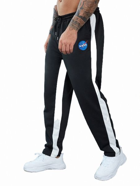 men's pants extended sizes men letter graphic contrast sideseam sweatpants z9xu#, Black
men's pants extended sizes men letter graphic contrast sideseam sweatpants z9xu#, Black