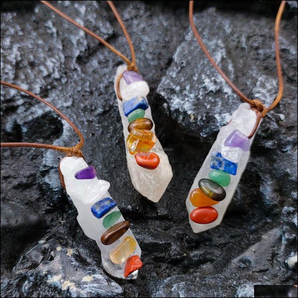 pendant necklaces irregar seven chakras hexagon prism pendant natural healing white crystal necklace for women gift jewelry mjfashion dhhjr, Silver
pendant necklaces irregar seven chakras hexagon prism pendant natural healing white crystal necklace for women gift jewelry mjfashion dhhjr, Silver
