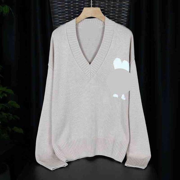 women's knits tees am autumn and winter large peach heart a letter jacquard v neck long sleeve knitted with loose temperament sweater f, White
women's knits tees am autumn and winter large peach heart a letter jacquard v neck long sleeve knitted with loose temperament sweater f, White