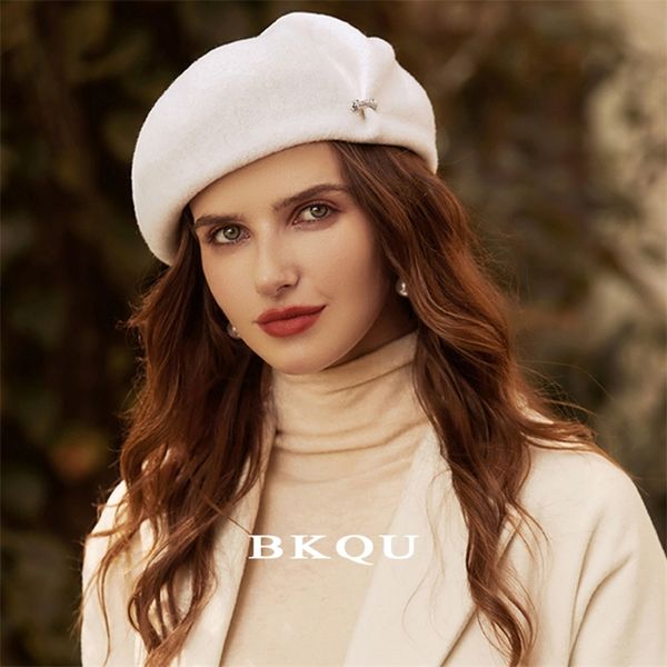 berets elegant ladies wool beret british vintage painter hat woolen solid color warm felt womens cashmere caps 220829, Blue;gray
berets elegant ladies wool beret british vintage painter hat woolen solid color warm felt womens cashmere caps 220829, Blue;gray