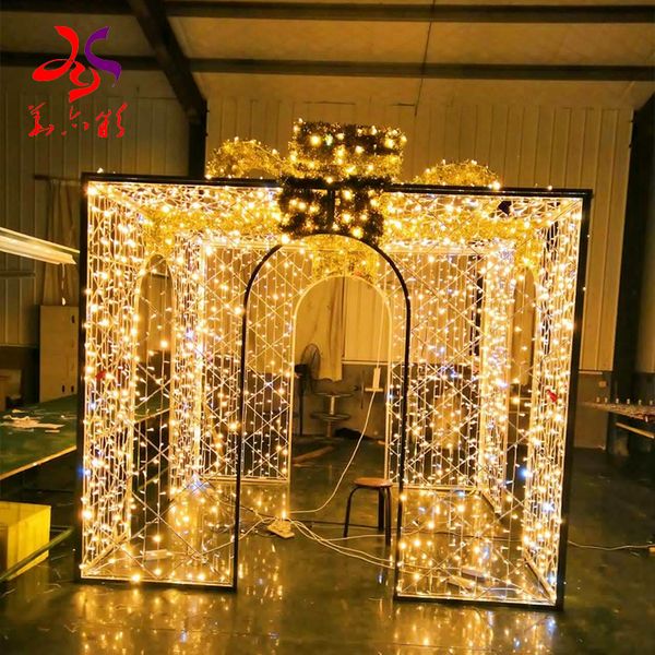 outdoor lighting decoration luxury giant arch gift boxes motif light for park garden decor
outdoor lighting decoration luxury giant arch gift boxes motif light for park garden decor