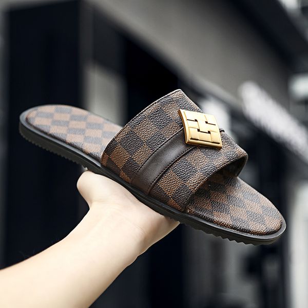 men summer slippers classic one word open toe metal decoration lightweight fashion casual ad020, Black
men summer slippers classic one word open toe metal decoration lightweight fashion casual ad020, Black