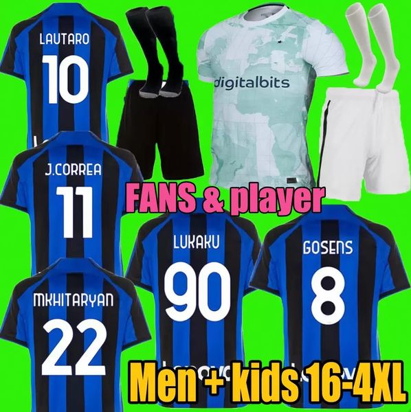 2022 2023 lukaku inter milans soccer jerseys correa dzeko barella lautaro skriniar de vrij 22 23 football shirt uniforms men kids kit sets, Black;yellow
2022 2023 lukaku inter milans soccer jerseys correa dzeko barella lautaro skriniar de vrij 22 23 football shirt uniforms men kids kit sets, Black;yellow