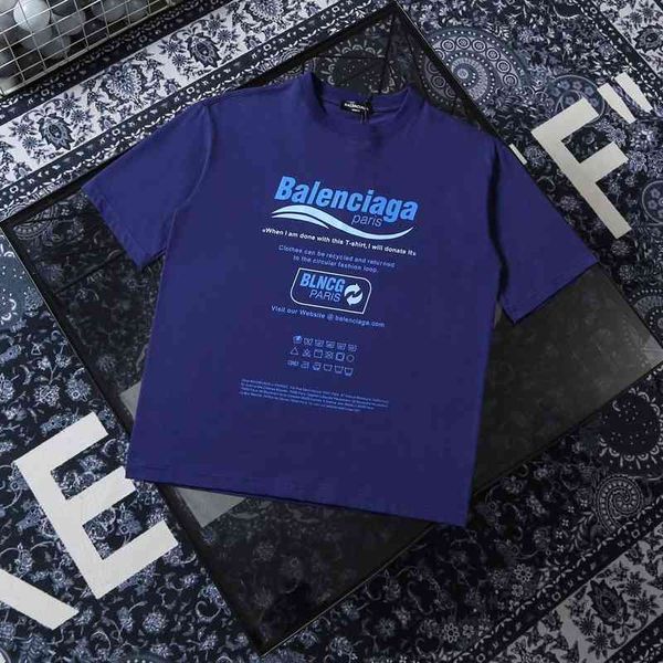 designer t shirt baleciga's paris light luxury fashion trend brand 2022 summer new environmental protection theme wave print short slee, White;black
designer t shirt baleciga's paris light luxury fashion trend brand 2022 summer new environmental protection theme wave print short slee, White;black