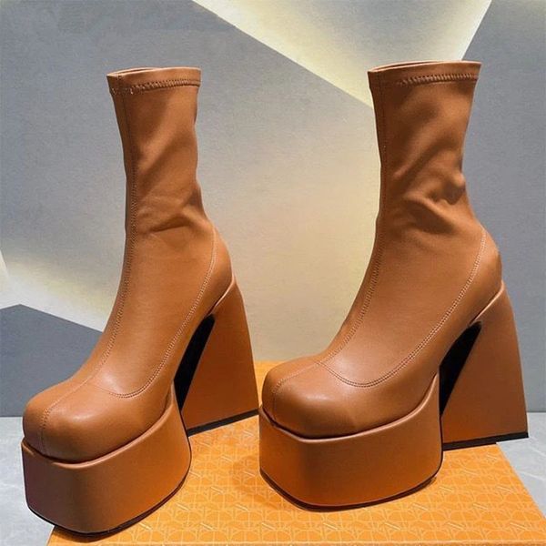 thick sole high platform martin boots women 2022 new square toe strange style stretch boots woman designer runway boot, Black
thick sole high platform martin boots women 2022 new square toe strange style stretch boots woman designer runway boot, Black