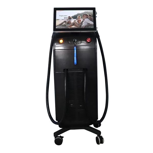 promotion price three wavelength 2 handles epilator 808nm laser diode hair removal machine device, Black
promotion price three wavelength 2 handles epilator 808nm laser diode hair removal machine device, Black