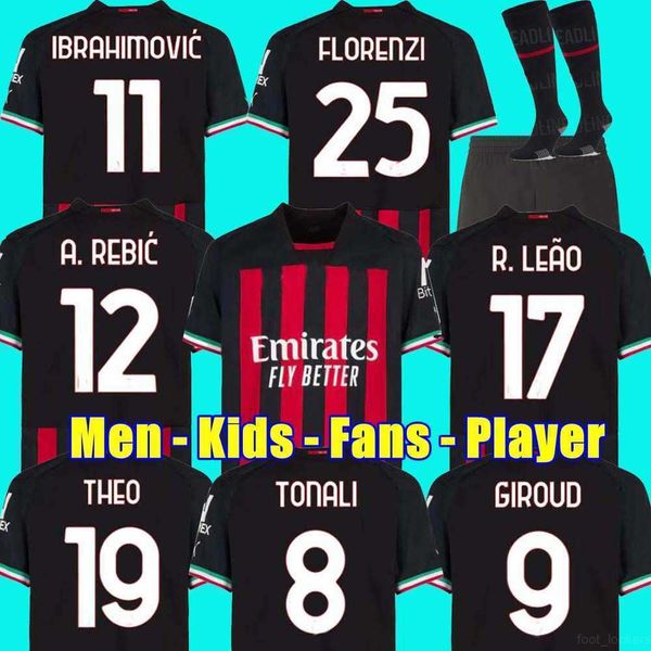 fans player ibrahimovic 21 22 23 soccer jersey ac milans giroud r.leao bennacer theo romagnoli florenzi tonali rebic 2022 2023 football blac, Black;yellow
fans player ibrahimovic 21 22 23 soccer jersey ac milans giroud r.leao bennacer theo romagnoli florenzi tonali rebic 2022 2023 football blac, Black;yellow