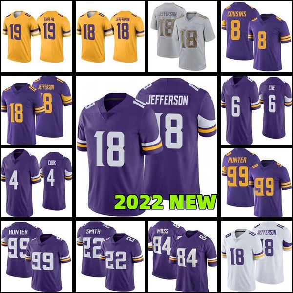 fans tees 18 justin jefferson football jersey 4 dalvin cook 19 adam thielen 22 harrison smith 8 kirk cousins 99 danielle hunter randy moss, Black
fans tees 18 justin jefferson football jersey 4 dalvin cook 19 adam thielen 22 harrison smith 8 kirk cousins 99 danielle hunter randy moss, Black