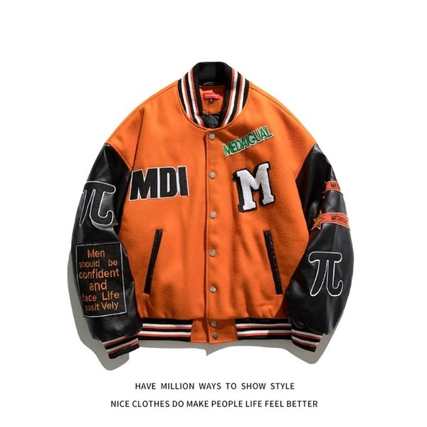 mens jackets arrival hamburger thick winter warm patchwork letterman embroid baseball bomber jacket man women varsity coat street 220829, Black;brown
mens jackets arrival hamburger thick winter warm patchwork letterman embroid baseball bomber jacket man women varsity coat street 220829, Black;brown