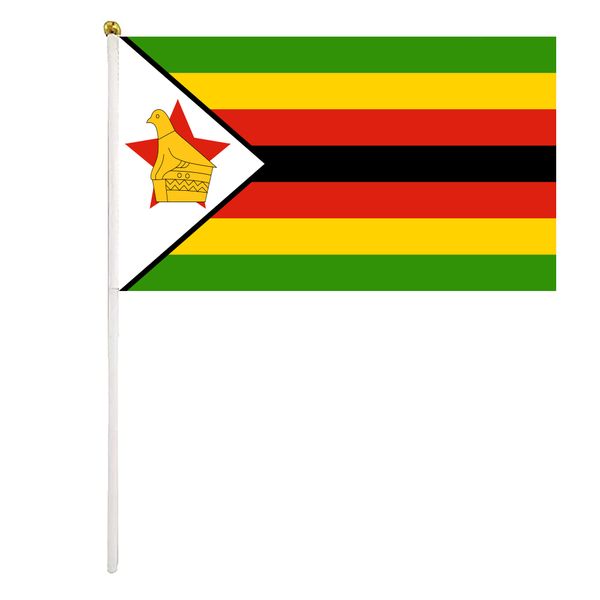 zimbabwe handheld flag 14x21 cm polyester mini hand waving flags with plastic flagpoles for festival events celebration
zimbabwe handheld flag 14x21 cm polyester mini hand waving flags with plastic flagpoles for festival events celebration
