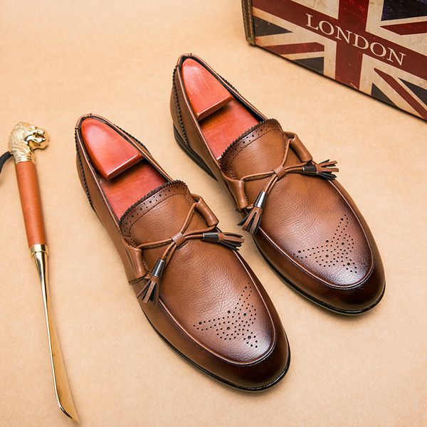 new designer shoes british tassels brown black slip on oxford shoes moccasins wedding prom homecoming party footwear zapatos hombre
new designer shoes british tassels brown black slip on oxford shoes moccasins wedding prom homecoming party footwear zapatos hombre