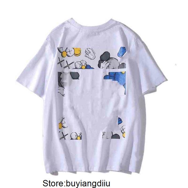 men t shirts offs fashion brand carto pattern arrow women's loose t-shirt white print letter x the back, White;black
men t shirts offs fashion brand carto pattern arrow women's loose t-shirt white print letter x the back, White;black