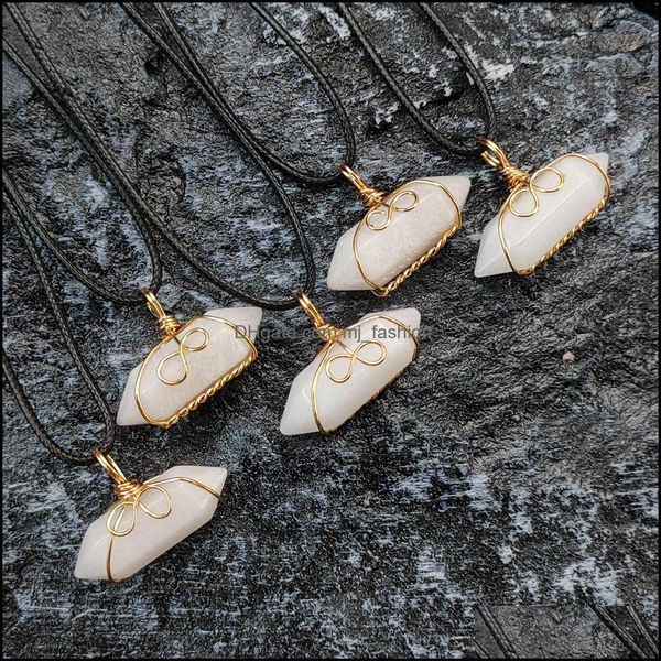 pendant necklaces hexagon prism pendant natural healing white jade crystal necklace for women gift jewelry drop delivery 20 mjfashion dh67b, Silver
pendant necklaces hexagon prism pendant natural healing white jade crystal necklace for women gift jewelry drop delivery 20 mjfashion dh67b, Silver