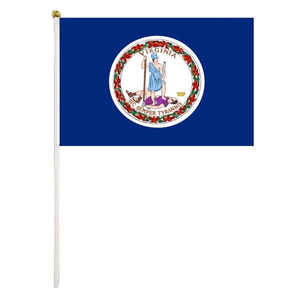 virginia handheld flag 14x21cm mini hand waving flag banner with plastic flagpole for office festival events celebration
virginia handheld flag 14x21cm mini hand waving flag banner with plastic flagpole for office festival events celebration