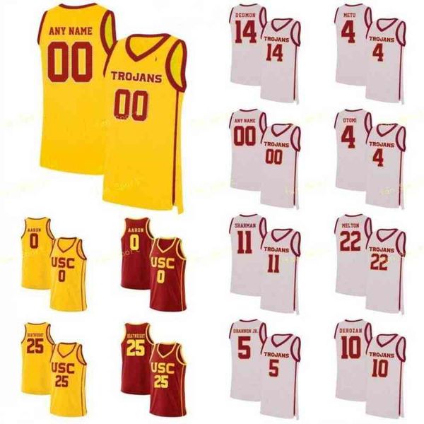 college basketball wears ncaa college usc trojans basketball jersey 21 onyeka okongwu 22 drake london 23 max agbonkpolo 24 brian scalabrine, Black
college basketball wears ncaa college usc trojans basketball jersey 21 onyeka okongwu 22 drake london 23 max agbonkpolo 24 brian scalabrine, Black