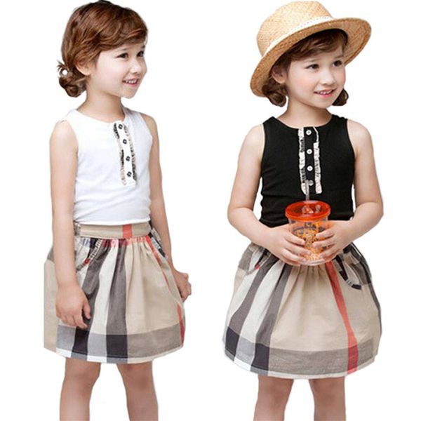 england style summer baby girl dress classic black white plaid patchwork spring girls princess dresses sleeveless girl dress2607, Red;yellow
england style summer baby girl dress classic black white plaid patchwork spring girls princess dresses sleeveless girl dress2607, Red;yellow
