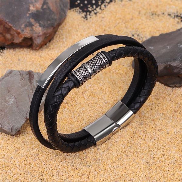 charm bracelets fashion multilayer leather bracelet magnetic black men genuine punk rock bangles male arm jewelry accessories, Golden;silver
charm bracelets fashion multilayer leather bracelet magnetic black men genuine punk rock bangles male arm jewelry accessories, Golden;silver