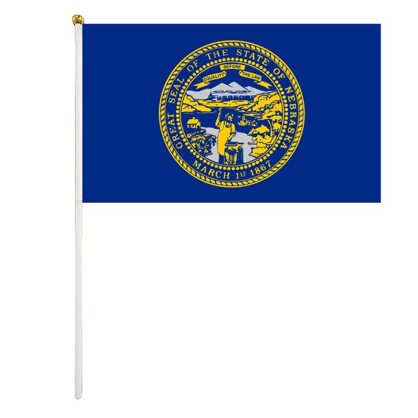 nebraska handheld flag 14x21cm mini hand waving flag banner with plastic flagpole for office festival events celebration
nebraska handheld flag 14x21cm mini hand waving flag banner with plastic flagpole for office festival events celebration