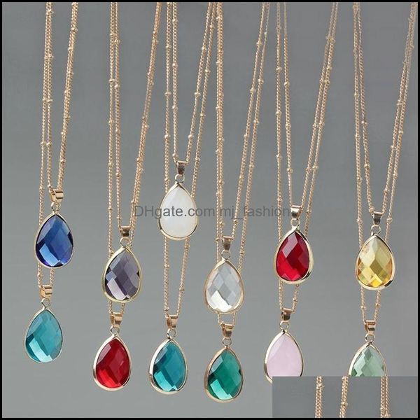 pendant necklaces 12 colors birthstone water drop pendant teardrop glass crystal charm necklace women jewelry delivery 2021 mjfashion dhlvw, Silver
pendant necklaces 12 colors birthstone water drop pendant teardrop glass crystal charm necklace women jewelry delivery 2021 mjfashion dhlvw, Silver