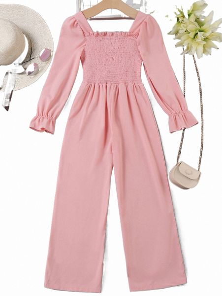 women's sweaters girls shirred flounce sleeve jumpsuit 674t#, White;black 
women's sweaters girls shirred flounce sleeve jumpsuit 674t#, White;black