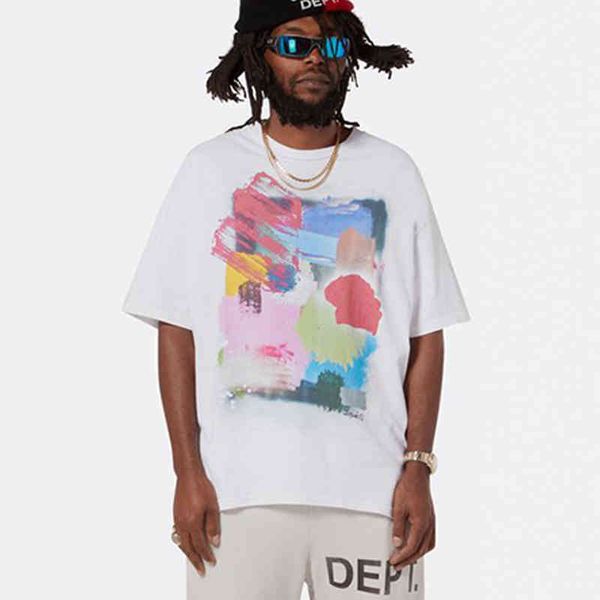 shirt 2022 designer t shirts depts loose gallerry cotton painted shirt casual oversized shirts retro short sleeve gd shirt 89y5, White;black
shirt 2022 designer t shirts depts loose gallerry cotton painted shirt casual oversized shirts retro short sleeve gd shirt 89y5, White;black