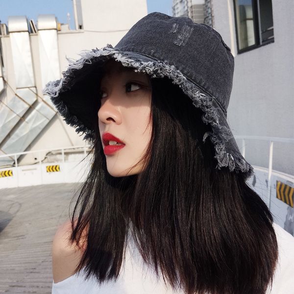 stingy brim hats summer tassel washed denim bucket hats fashion for women wide brim foldable panama cap outdoor beach fishermans hat 220829, Blue;gray
stingy brim hats summer tassel washed denim bucket hats fashion for women wide brim foldable panama cap outdoor beach fishermans hat 220829, Blue;gray