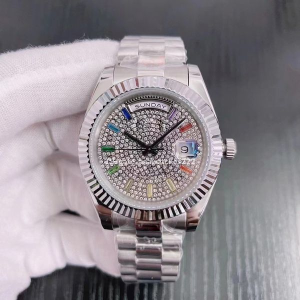 men's watches full diamond design man automatic mechanical watch datejust 41mm 1646 movement works accurately gold silver stainless ste, Slivery;brown
men's watches full diamond design man automatic mechanical watch datejust 41mm 1646 movement works accurately gold silver stainless ste, Slivery;brown